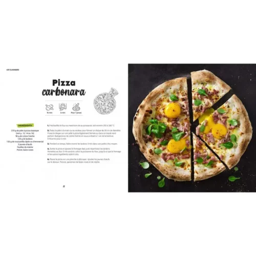 photo recette pizza carbonara livre champion du monde de pizzas