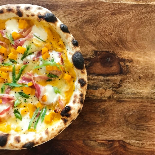 Recette Pizza crème de butternut et pancetta